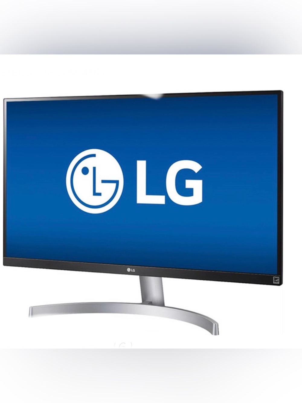 LG 4K UHD IPS Monitor & Curved Stand